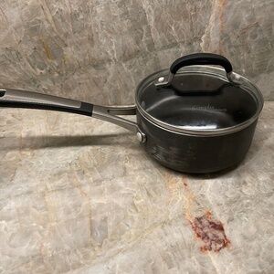 Calphalon Saucepan Simply Calphalon 1 Quart Nonstick with Lid